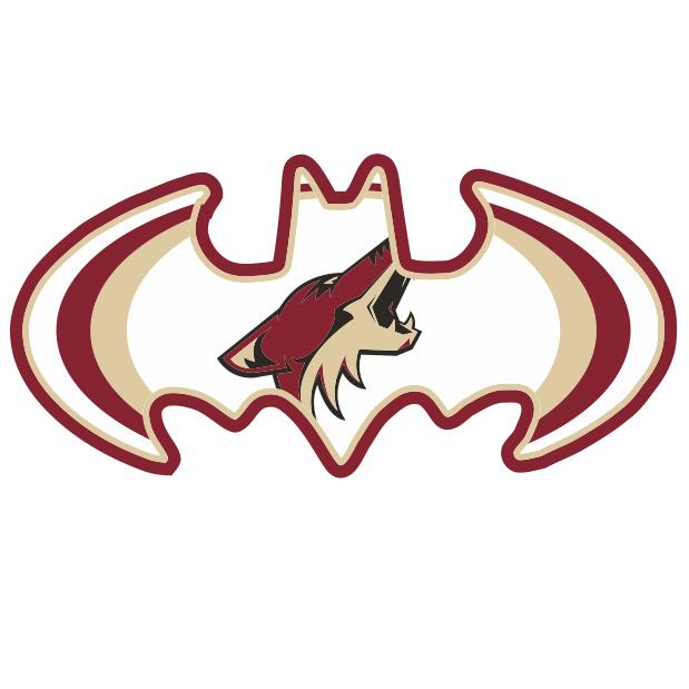 Arizona Coyotes Batman Logo iron on transfers